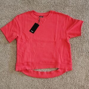 Hudson Cut Sleeve Pullover Distressed Sweatshirt NEW XS